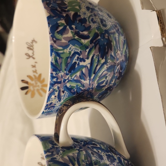 🌷HP🌷NIB Lilly Pulitzer 2 Ceramic Mugs High Maintenance - Picture 3 of 3